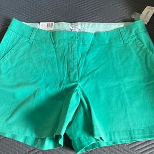 Crown and Ivy green shorts - NWT